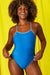 Brandon 2 Swim Onesie - Water Blue Contrast