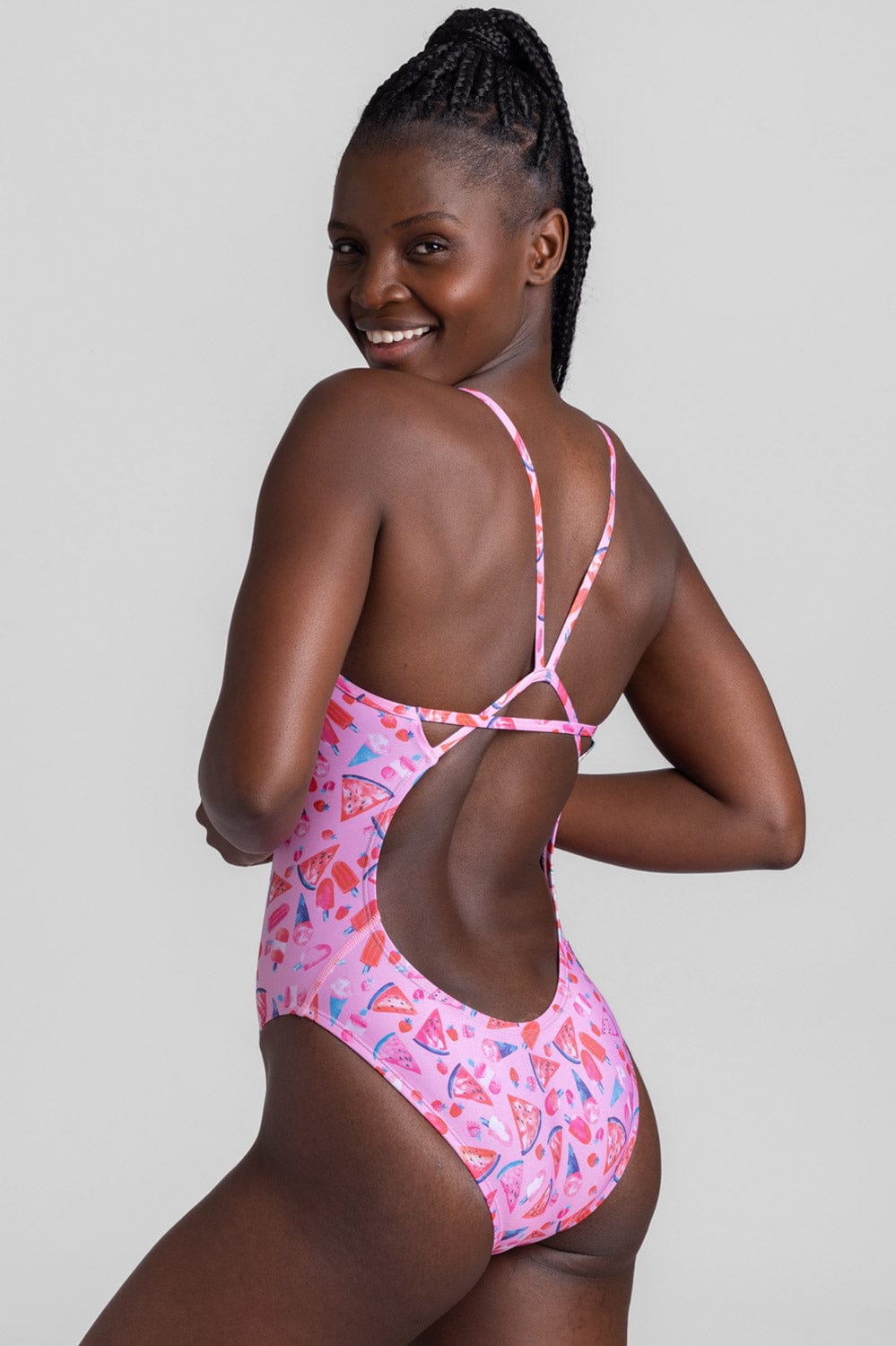 Perry Swim Onesie - Melonsicle